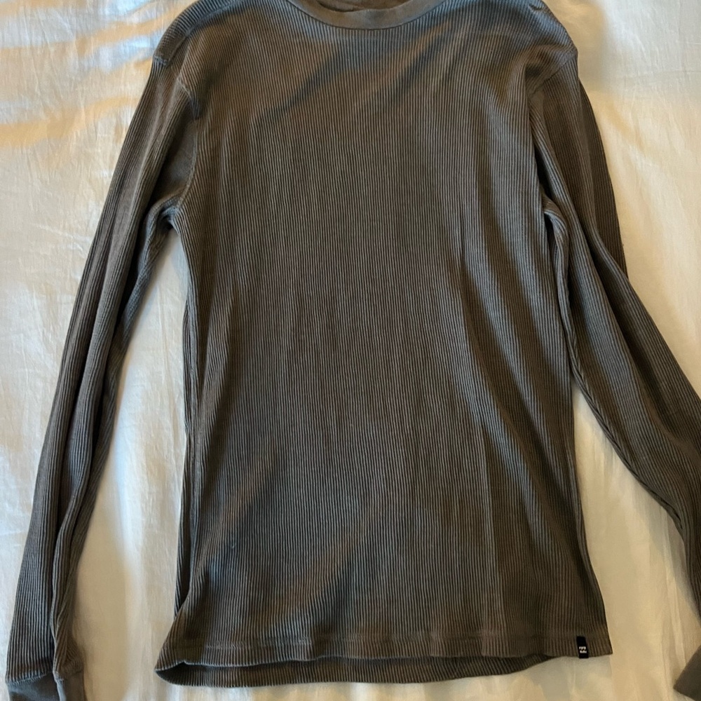 Billabong Men's Long Sleeve Ribbed Tee - Charcoal